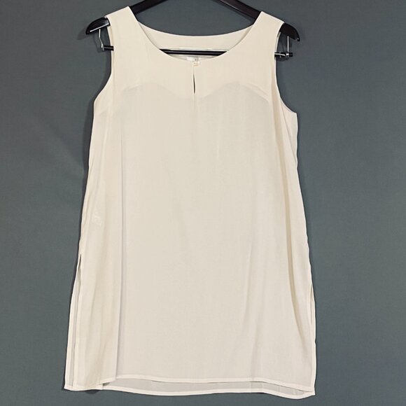 Jones New York Ivory Keyhole Relaxed Bateau Blouse Women’s Size 6 - Picture 1 of 8